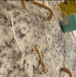 Cartier gold frame glasses